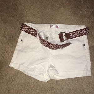 White shorts
